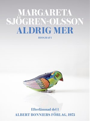 cover image of Aldrig mer